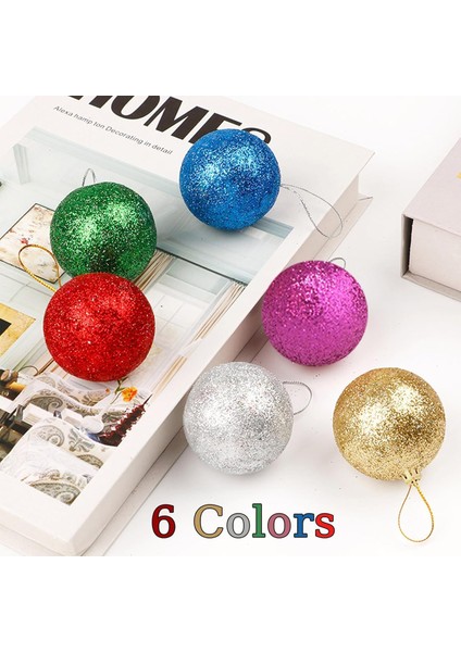 9 Adet Yılbaşı Çam Ağacı Süsü Mini Yılbaşı Topu 3cm modelleri