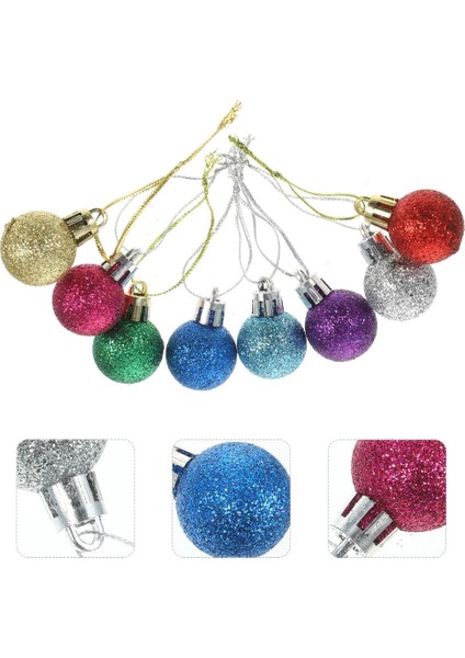 9 Adet Yılbaşı Çam Ağacı Süsü Mini Yılbaşı Topu 3cm indirimleri