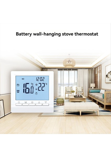 Zemin Isıtma Termostat Akıllı Termostat Dijital Ekran Ekran Kazan Su Zemin Isıtma Kontrolörü Ev Için (Yurt Dışından)