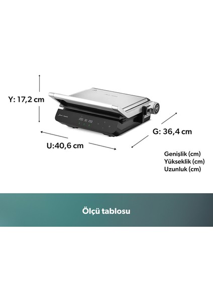 x Homend Grilliant 1345H 3 In 1 Inox Gövdeli Çift Taraflı ve Alt Üst Sıcaklığı Ayrı Kontrol Edilebilen Xl Döküm Plakalı Tost ve Izgara Makinesi modelleri