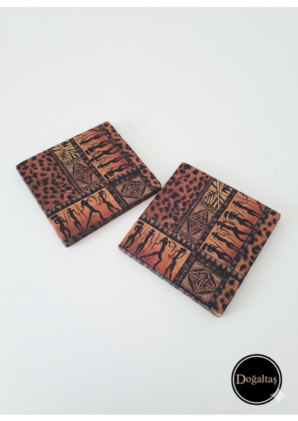 El Yapımı.... SINIRLI STOK!!! Doğal Traverten Taş 15x15 Dekoratif Taş Set – 2’li – Eskitme Yüzey Sunum Hediyelik Nihale...