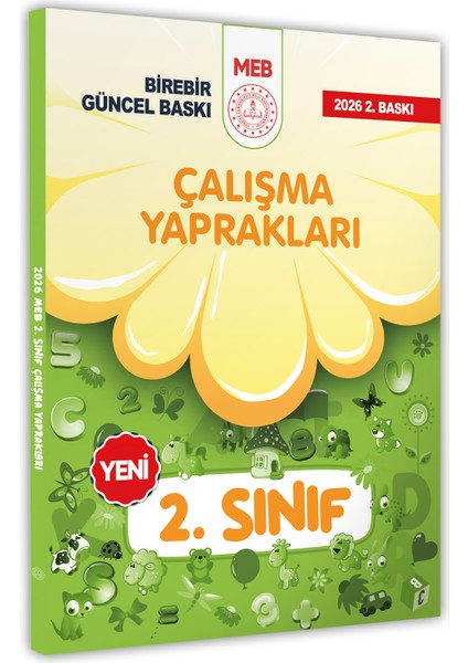 2026 MEB İlkokul 2.Sınıf Çalışma Yaprakları TÜM DERSLER Etkinlikli Eğlenceli S. Bankası BASKI ÜCRETİ fiyatları