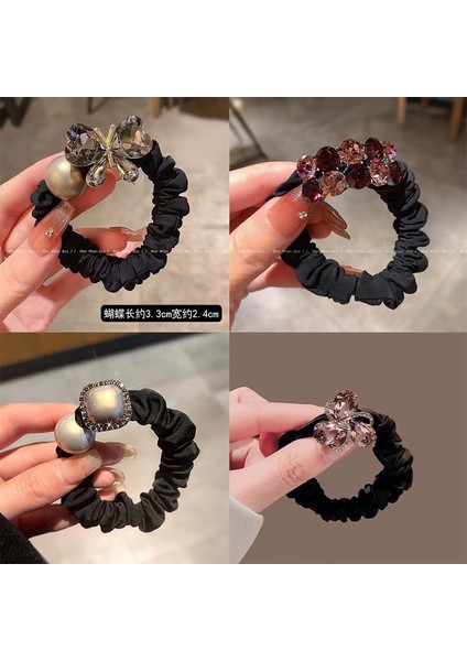 Yeni Mizaç Saç Daire Anlamda Taklidi Yay Saç Ipi Yüksek At Kuyruğu Kafa Ipi Çok Yönlü Deri Bant Saç Aksesuarları (Yurt Dışından) fiyatları