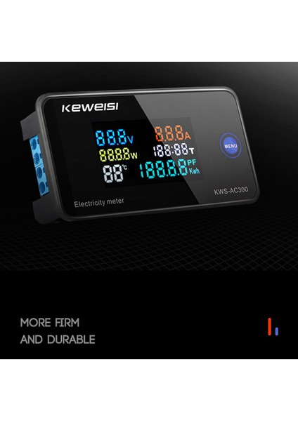 2x Keweisi KWS-AC300 Dijital Voltmetre Ac 50-300V Voltaj 45-65Hz Güç Enerji Ölçer LED Wattmetre 0-10A Detektörü A (Yurt Dışından) modelleri