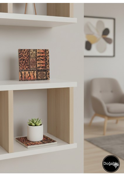 El Yapımı.... SINIRLI STOK!!! Doğal Traverten Taş 15x15 Dekoratif Taş Set – 2’li – Eskitme Yüzey Sunum Hediyelik Nihale... modelleri