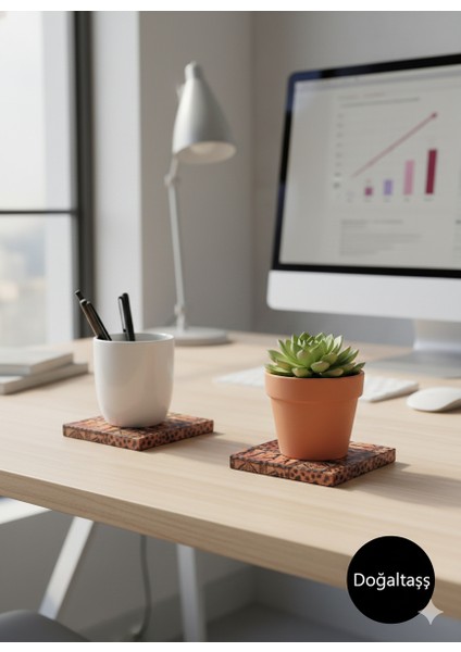 El Yapımı.... SINIRLI STOK!!! Doğal Traverten Taş 15x15 Dekoratif Taş Set – 2’li – Eskitme Yüzey Sunum Hediyelik Nihale...