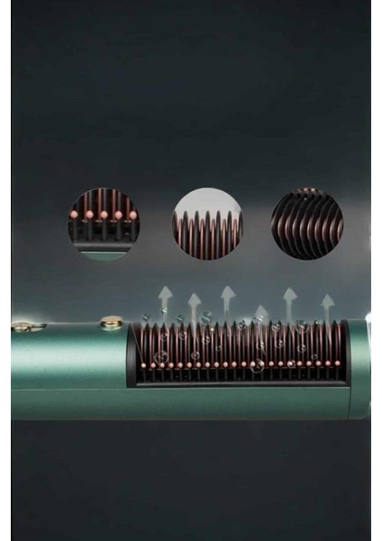 Üflemeli Fön Tarak Düzleştirici Seramik Kaplama Elektriklenme Karşıtı - UD001X-50SQK6 fırsatları