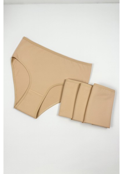 Kadın 4'lü Paket Yüksek Bel %100 Pamuklu Külot fiyatları