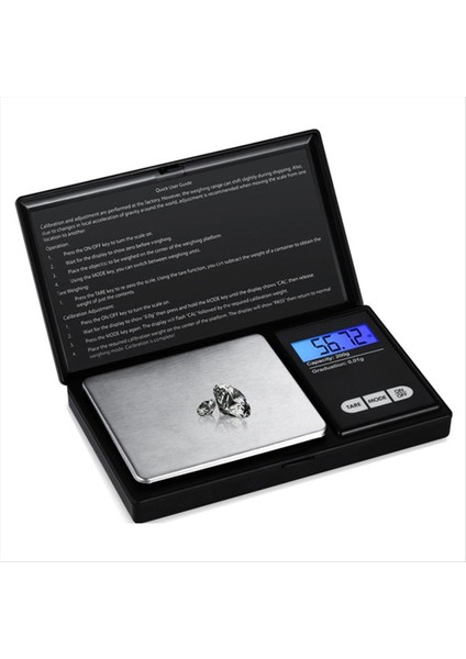 LCD Ekranlı Yüksek Hassas Mini Ölçek Taşınabilir Takı Cep Ölçeği (200G/0 01G) (Yurt Dışından)