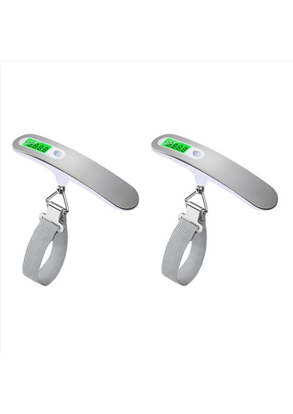 2x LCD Dijital Asma Ölçekli Bagaj Bavul Bagaj Ağırlık Ölçekleri Ağırlık Aracı Için Kemer ile 50KG/110LB (Yurt Dışından) fiyatları