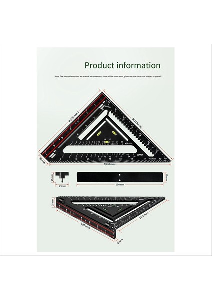 45 ve 90 Derece Düzeni Için Ahşap Işleme Işaretleme Cetveli Çok Fonksiyonlu Katlanabilir Ölçüm Aracı Için Üçgen Cetvel (Yurt Dışından) indirimleri