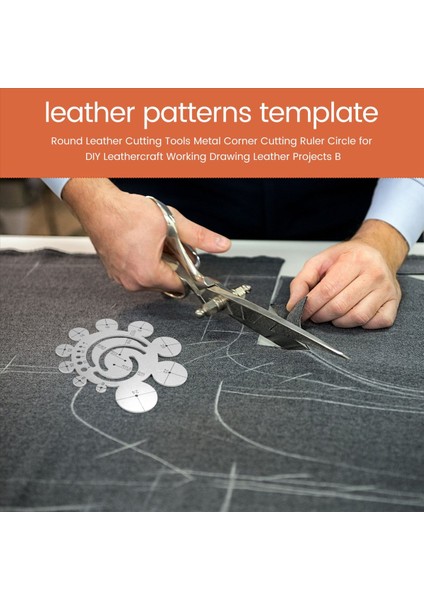Yuvarlak Deri Kesme Araçları Metal Köşe Kesim Cetvel Çemberi Dıy Dılecraft Çalışıyor Deri Projeler Çizim (Yurt Dışından) fırsatları