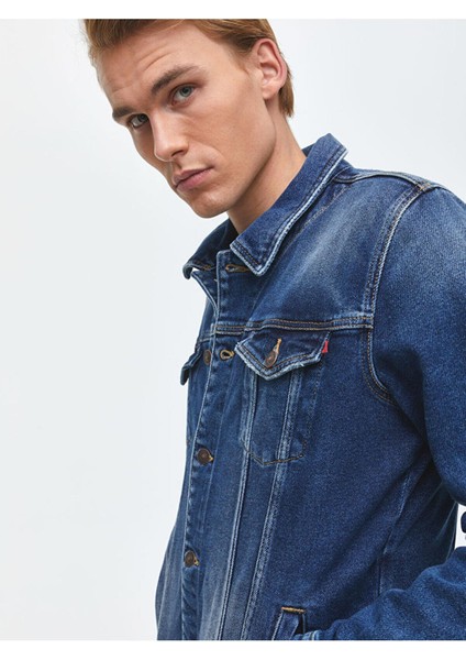 Santino Y Wynwood Wash Erkek Jeans Ceket