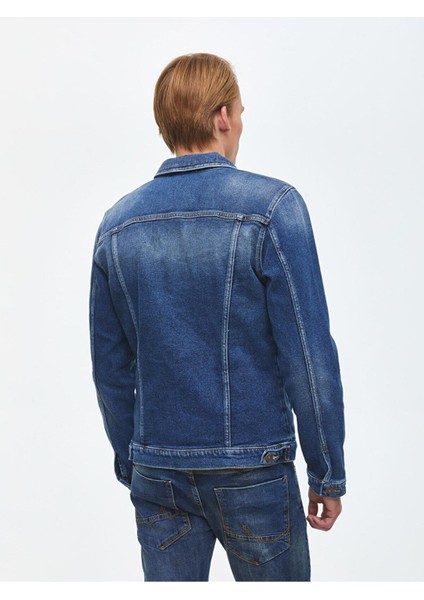 Santino Y Wynwood Wash Erkek Jeans Ceket