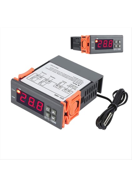 STC-1000 110-220V Dijital Sıcaklık Denetleyicisi Termostat Termoregülatör Inkübatör Röle LED 10A Isıtma Soğutma Aracı (Yurt Dışından) fırsatları