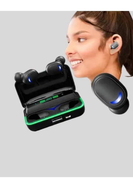 Kablosuz Oyuncu Kulaklığı Powerbank Şarj Kutulu Rgb 5.1 - UD001X-50M802 indirimleri