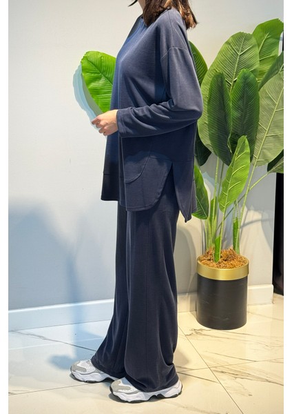 Tunik Pantolon Takım 3136 Indigo modelleri