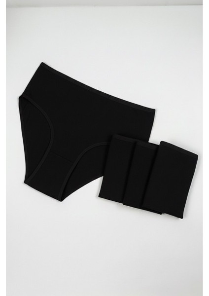 Kadın 4'lü Paket Yüksek Bel %100 Pamuklu Külot fiyatları