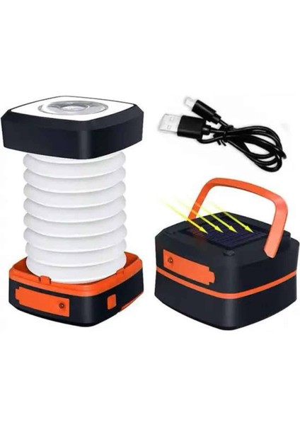 Kamp Lambası Katlanabilir Lamba Solar Şarjlı LED Lamba El Fenerli - UD001X-50Q6X7 indirimleri