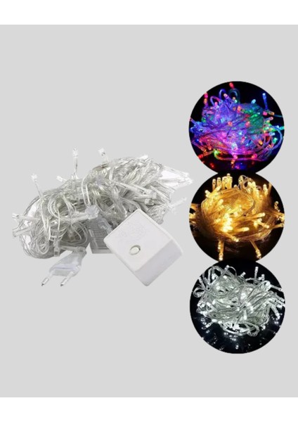 4 Metre Icicle Şelale LED Perde Işık Sarı Aydınlatma - UD001X-50K6R5 indirimleri