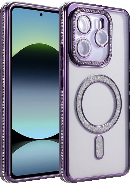 Xiaomi Redmi Note 14 4g Joke Simli Magneticsafe Kılıf - Derin MOR-(5796) - UD001X-50L980