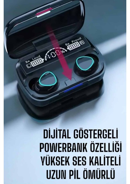 Bluetooth Bağlantılı Suya Dayanıklı Uzun Pil Ömürlü Kablosuz Kulaklık - UD001X-50QYD5 fırsatları