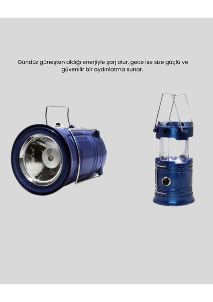 Güneş Enerjisiyle Çalışan Kamp Feneri Hafif Portatif Uzun Ömürlü - UD001X-50MDW9 indirimleri