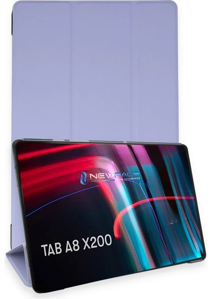 Samsung Galaxy X200 Tab A8 10.5 Kılıf Tablet Smart Kılıf - LILA-(5796) - UD001X-517FG1