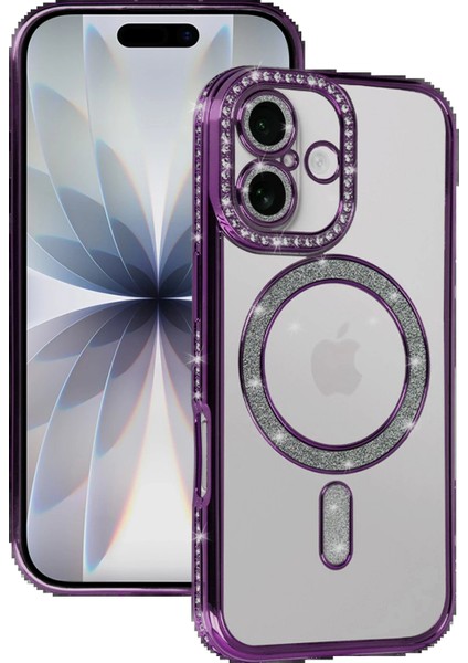 Apple iPhone 17 Joke Simli Magneticsafe Kılıf - Derin MOR-(5796) - UD001X-50L968