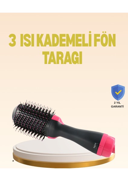 3 Isı Kademeli 1200W Saç Şekillendirme Fırçası. - UD001X-50PHO8