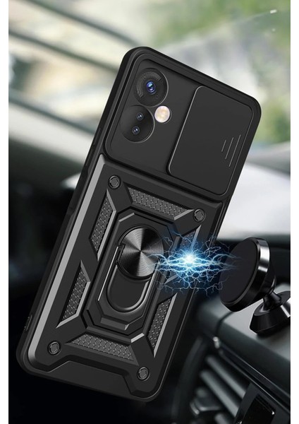 Infinix Hot 30 5g Kılıf Pars Lens Yüzüklü Silikon - SIYAH-(5796) - UD001X-51ERU4 fiyatları