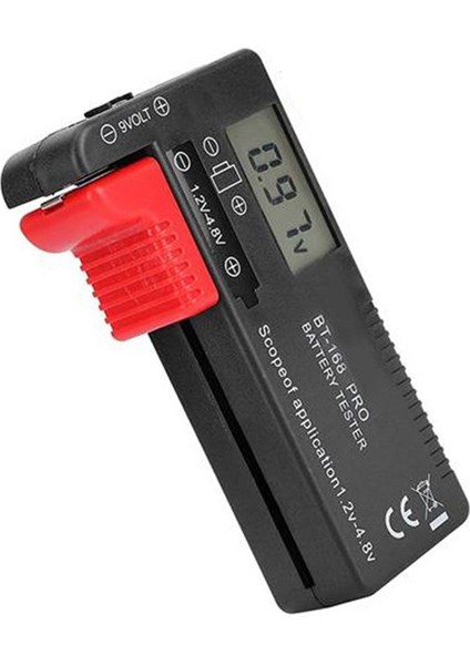 BT-168 Pro Pil Kapasite Test Cihazı Dijital Pil Denetleyicisi Aa 1 5V 9V Için Plastik Taşınabilir Hücre Test Cihazı (Yurt Dışından)