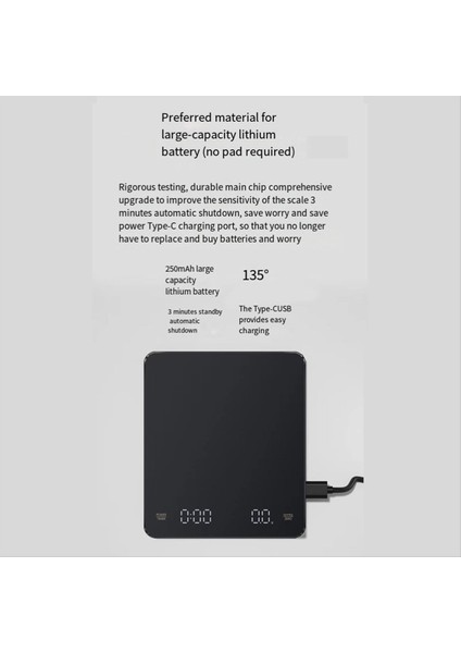 Dijital Kahve Gıda Mutfak Ölçeği Demleme Kahve Ölçek Zamanlama Mutfak Ölçeği Ev Gıda Pişirme Ölçeği (Yurt Dışından) modelleri