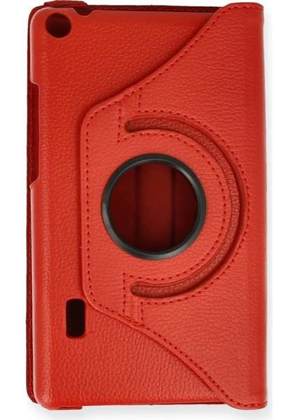 Huawei Mediapad T3 7 Kılıf 360 Tablet Deri Kılıf - KIRMIZI-(5796) - UD001X-516CS9 fiyatları
