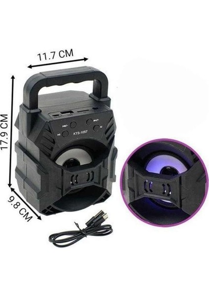 Işıklı Bluetooth Hoparlör Ses Bombası Taşınabilir Yüksek Ses Kaliteli Radyo - UD001X-50O08 indirimleri