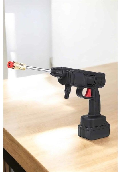 Bahçe ve Araba Yıkama Tabancası Su Basınçlı Hazneli Bataryalı Oto Yıkama - UD001X-50SLT0