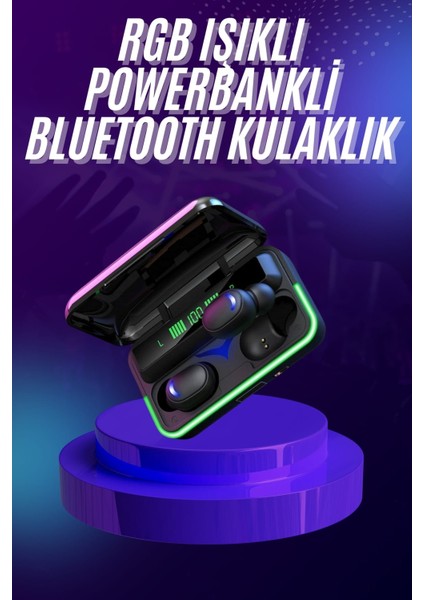 Kablosuz Bluetooth Kulaklık Rgb Gaming Oyuncu Kulaklığı Gecikme Önleyici - UD001X-50Q0I6