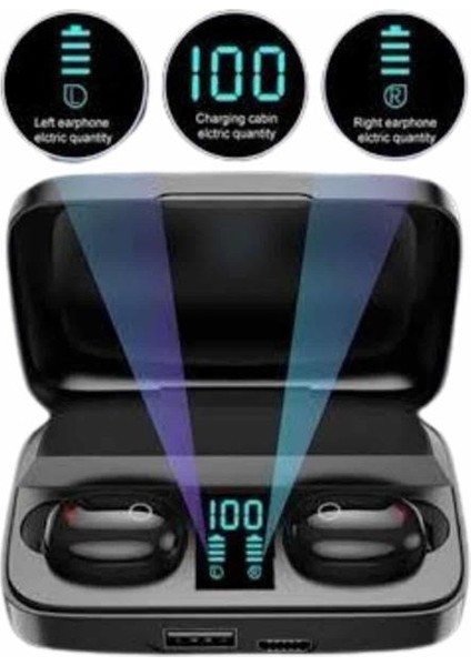 Kablosuz Dijital Göstergeli Çağrı Cevaplayabilen Tws 5.0 Bluetooth Kulaklık - UD001X-50MUA4 fırsatları