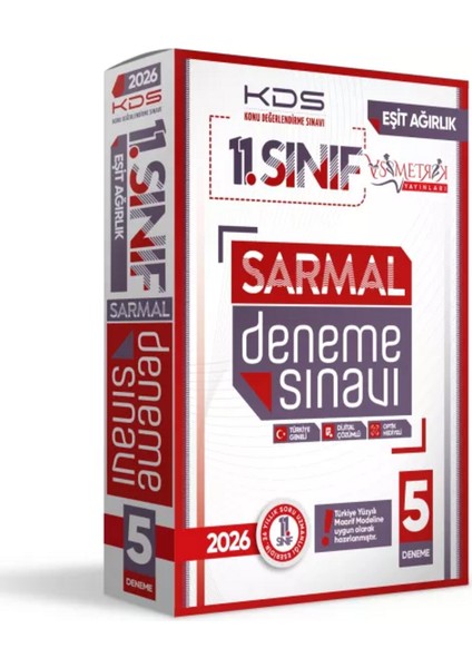 2026 11.Sınıf KDS EŞİT AĞIRLIK TM SARMAL Deneme Paketi 5li Türkiye Geneli D.Çözümlü Asimetrik Yayın