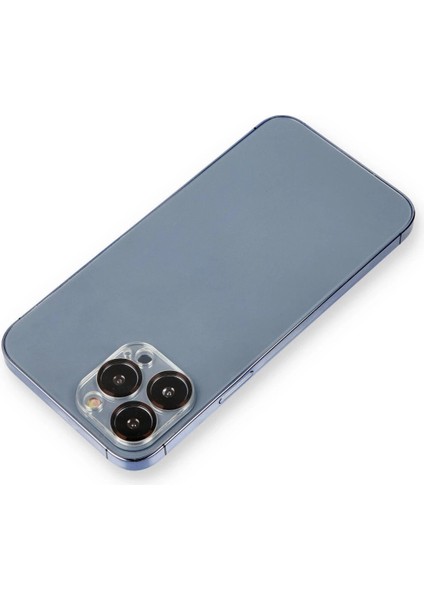 iPhone 12 Pro Max Metal Kamera Lens Koruma Cam - SIYAH-(5796) - UD001X-51BK15