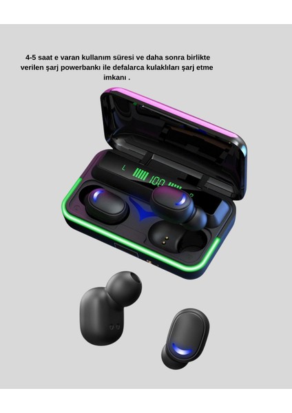 Rgb Oyuncu Bluetooth Kulaklık Düşük Gecikmeli Kablosuz 5.1 - UD001X-50M835 modelleri