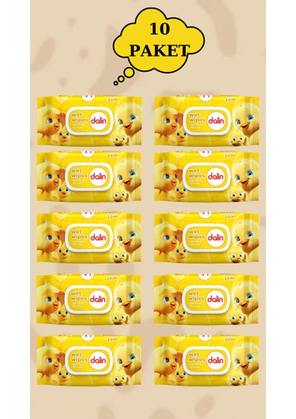 Islak Havlu 56 Yaprak 10 Paket (560 Yaprak) Yeni Ambalaj