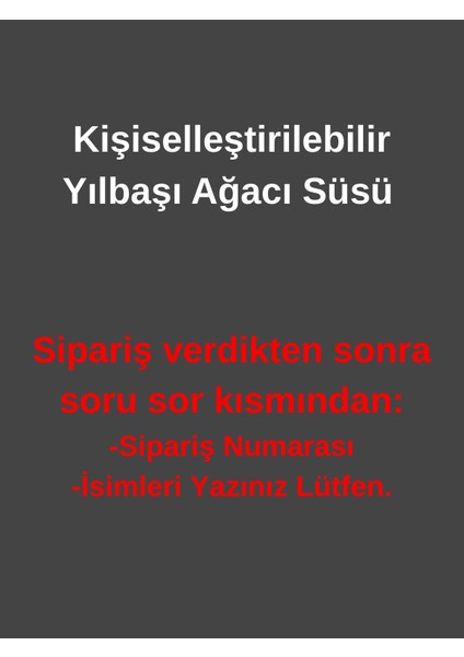 Hareketli Kişiselleştirilebilir Yıl Başı Süsü fiyatları