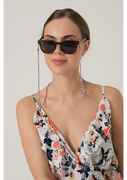 Inci ve Ametist Doğal Taşlı Gözlük Ipi modelleri