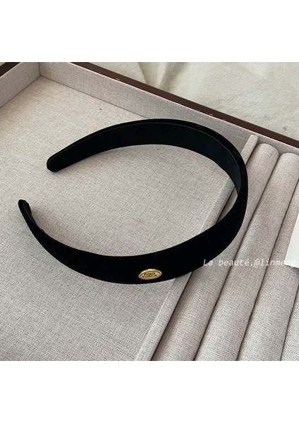 Yüksek Kranial Üst Saç Bandı Kıdemli Siyah Duygusu Küçük Parfüm Kafa Bandı Kore Inci Yay Basit Saç Grotto Kadın Saç Aksesuarları (Yurt Dışından)