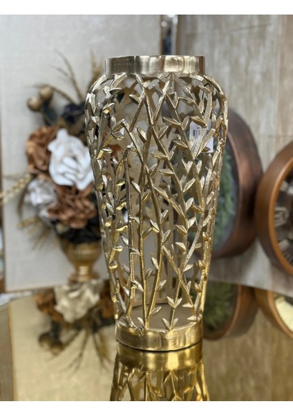 Pirinç Antik Gold Vazo 50 cm fiyatları