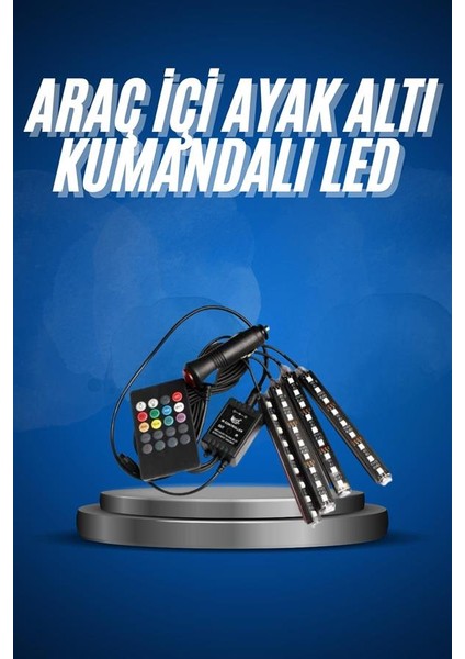 Araç Içi Ayak Altı LED 12 LED Işık Sese Müziğe Duyarlı Rgb Işıklı Aydın - UD001X-50MTC fiyatları