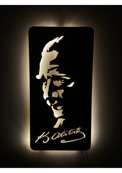 Atatürk LED Işıklı Duvar Tablosu