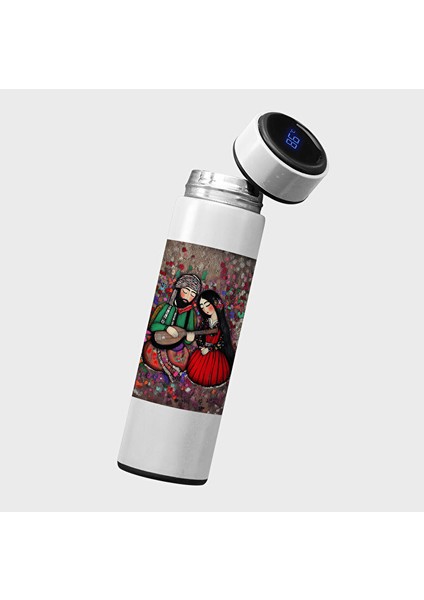 Sevgililere Özel Mem Û Zin Termos - Mem ile Zin Tasarımlı Termos