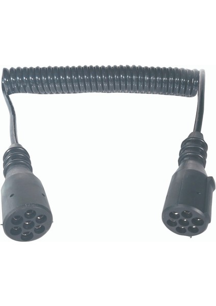 7'li N Tip Tır Dorse Kablosu - Siyah Enjeksiyon Baskı - Wolfram 70501